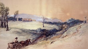 Paysage avec cheval et charrette, 1883