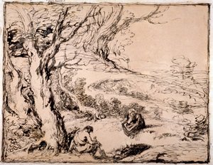 Timon et Apemantus, 1883 - Sir John Gilbert