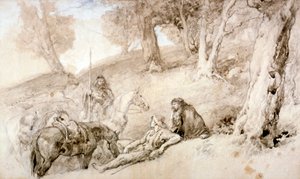 Guerriers au repos, 19ème siècle