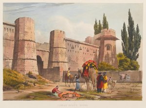 Maison de Jubbar Khan (lithographie en couleur) - Sir Keith A. Jackson