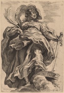 Sainte Catherine dans les nuages - Sir Peter Paul Rubens