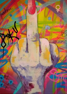 Art coloré du doigt d