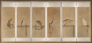 Faucons attachés - Soga Chokuan