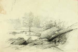 Paysage - Solon H. Borglum