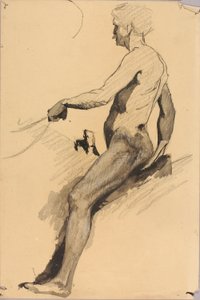Étude pour un monument équestre (Gen. John B. Gordon) - Solon H. Borglum