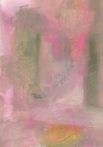 Flux abstrait rose et vert - Soniya Vijayakumar