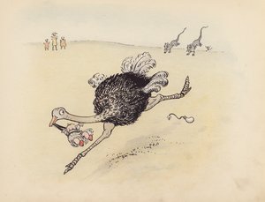 Illustration pour Little Twin Dragons de S Rosamond Praeger (lithographie couleur)