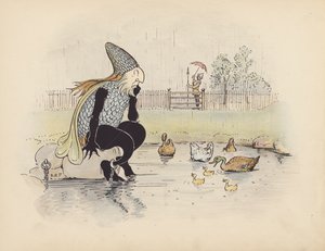 Illustration pour Little Twin Dragons de S Rosamond Praeger (lithographie couleur)