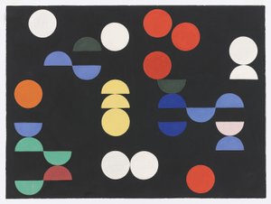 Composition avec cercles et demi-cercles - Sophie Taeuber Arp