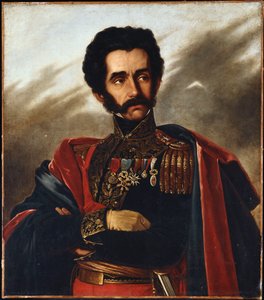 Portrait du Libérateur, Simon Bolivar, mi-longueur, en uniforme de grande tenue, vers 1840