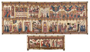 Retable et fronton de la vie du Christ et de la Vierge - Spanish