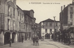 Arcades de la forge, Pontevedra, Espagne (photo n/b) - Spanish Photographer