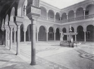 Tribunal de la maison de Pilate, Séville (photo n/b) - Spanish Photographer
