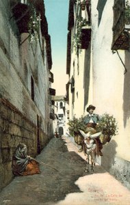 Grenade, La Calle Del Horno Del Vidrio, Espagne (photo couleur) - Spanish Photographer