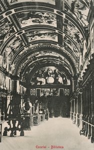 Bibliothèque de El Escorial, Espagne (photo n/b) - Spanish Photographer