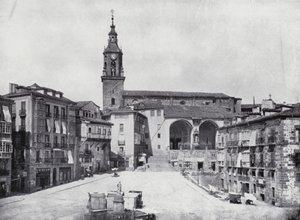 Plaza De La Constitucion, Vitoria (photo n/b) - Spanish Photographer