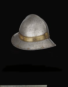 Un chapeau de guerre espagnol (Cabacete) de style fin 15e siècle - Spanish School