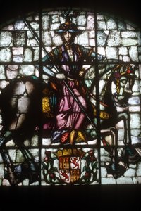 Un chevalier à cheval