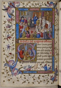 Alfonso V assiste à la messe, du Psautier et Heures d