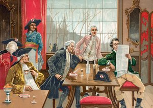 Café à Paris pendant la Révolution française