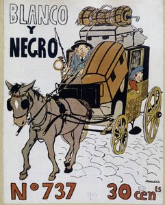 Calèche - couverture de «Blanco y negro», No. 737