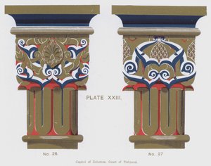 Chapiteau des colonnes, Cour de l