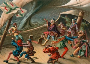 Colomb calme une trombe marine