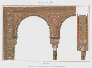 Détails des Arches, Salle des Abencérages - Spanish School