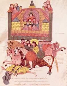 Mort de Jézabel, de la Bible Mozarabe