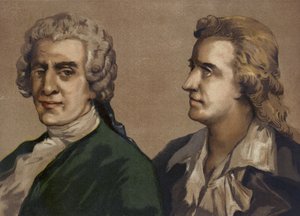 Friedrich Gottlieb Klopstock et Friedrich Schiller, poètes allemands