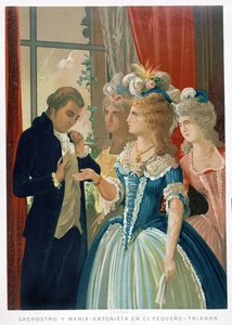 Entrevue de Marie-Antoinette et Cagliostro au Petit Trianon