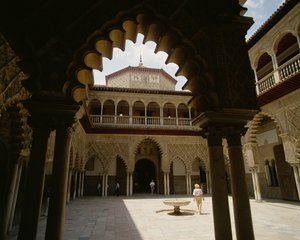 Patio dans le Real Alcazar - Spanish School