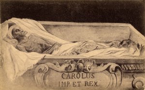Carte postale de la momie de Charles V à l