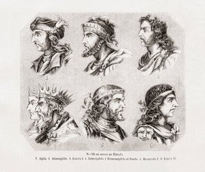 Six rois espagnols.