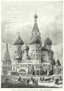 Cathédrale Saint-Basile, Place Rouge, Moscou, Russie - Spanish School