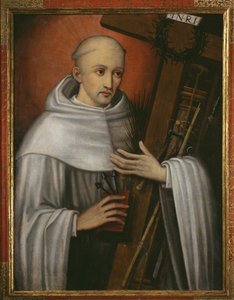 Saint Bernard de Clairvaux portant les instruments de la Passion - Spanish School