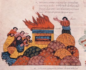 Le prophète Élie prie sur le mont Carmel pour que le Dieu d