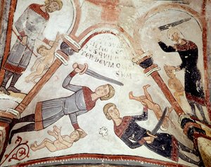 Le cycle des mois : le massacre des innocents (détail)