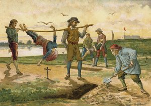 Ils les ont enterrés sur la rive