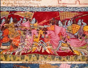 Guerre de Troie : bataille entre les Grecs et les Troyens (détail)