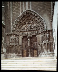 Vue du Portail Sacramental (Sarmental) de la Cathédrale Santa Maria à Burgos - Spanish School