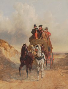 Le carrosse de la poste royale sur la route - John Frederick Herring Senior