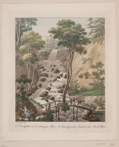 Une cascade à Liselund sur Møn
