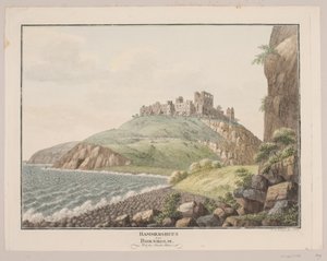 Hammershus sur Bornholm. Vue du côté sud
