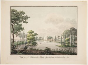 Vue de la résidence de M. le Conseiller Classen hors de la porte Est de Copenhague