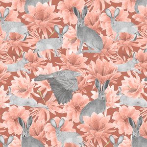Motif de lièvre du désert de Mojave, 2021 - Stacy Hsu