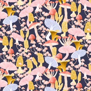 Motif de mélange de champignons sombre, 2022 - Stacy Hsu