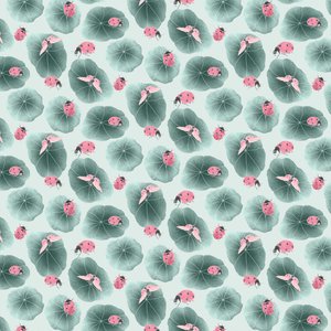 Motif coordonné de capucines coloris 1, 2020 - Stacy Hsu