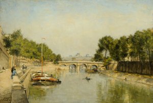 Les Rives de la Seine au Printemps - Stanislas Victor Edouard Lepine