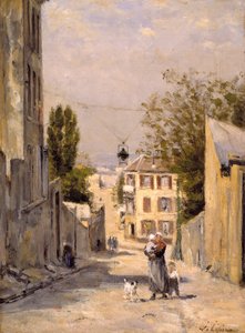 La Rue de Norvins, Montmartre